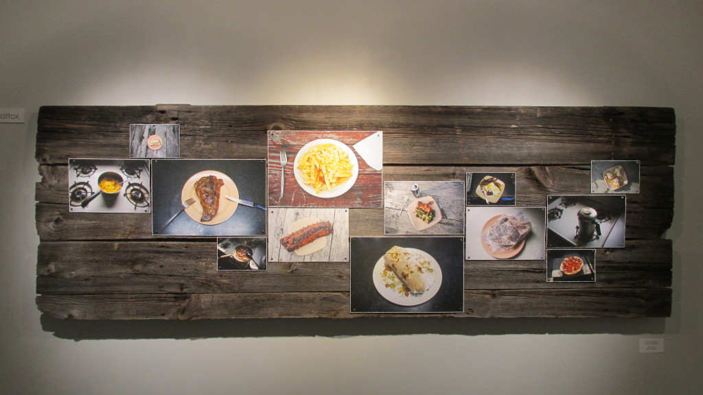 “Anti Food Photography” is an installation at 555 Gallery by David Mattox.
