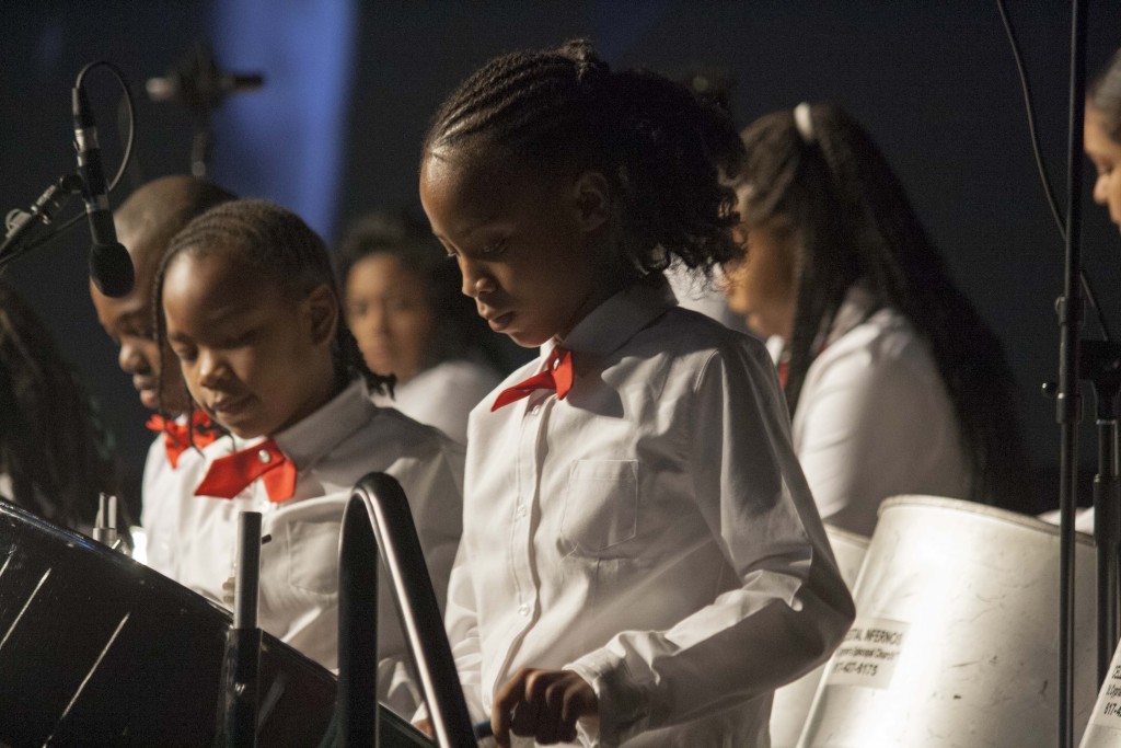 St. Cyprian's Church's Celestial Infernos Youth Steelband performs during the Rev. Dr. Martin Luther King, Jr., Memorial Breakfast on Monday, Jan. 18, 2016. The band, formed in 2002, performs annually at the breakfast.