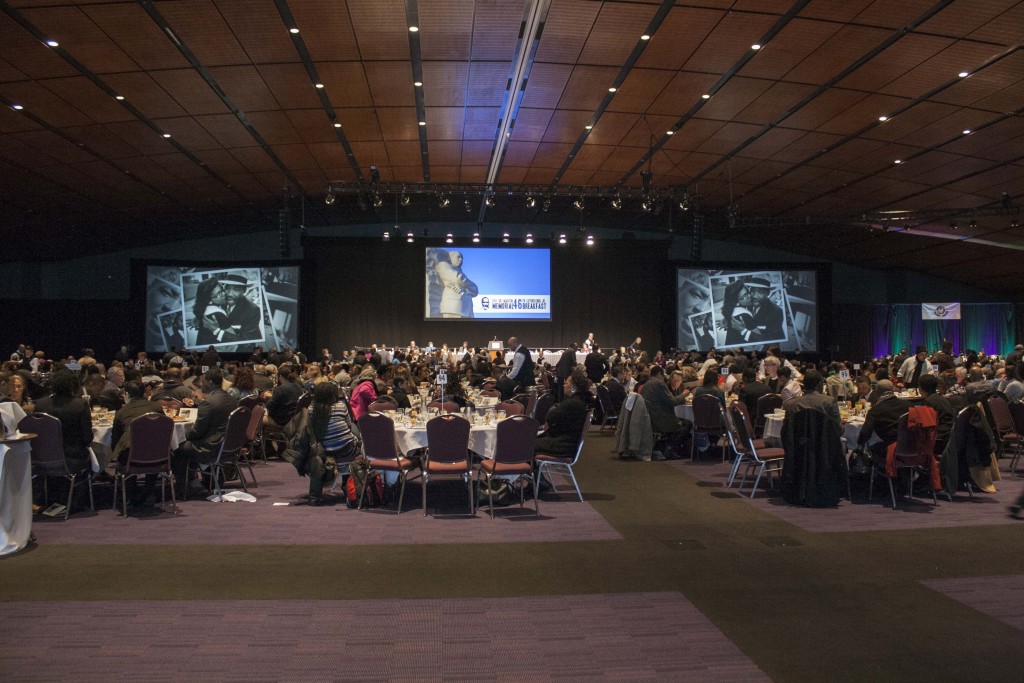 A room at the Boston Convention and Exhibition Center was full for the 46th Annual Rev. Dr. Martin Luther King, Jr., Memorial Breakfast on Monday, Jan. 18, 2016.