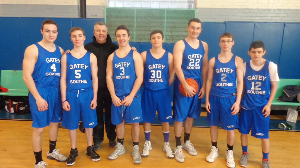 The Gate of Heaven CYO intermediate team coached by Joe Kelly and Jackie Higgins (not pictured). The players are Phil Hayes, Patrick Kelly, Chris Skerry, Sean Schallmo, James Schallmo, Patrick Morris, and Matt McDonnell. Players not pictured: Chris DiMaggio, Mike Bolstad, Nico Suarez, and Mike Arcadipane.