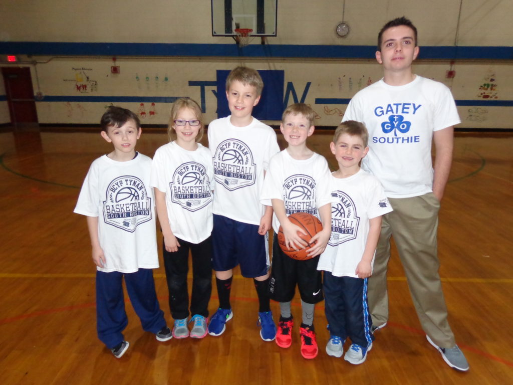 Pictured before their game at the Tynan gym is the Tynan Magic. (Photo by Kevin Devlin)