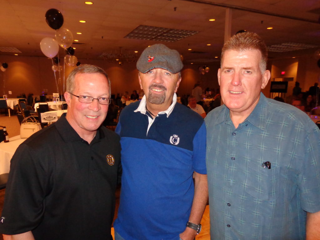 Rich (left) is pictured with John and Joe at the Team Opportunity Foundation fundraiser. (Photo by Kevin Devlin)