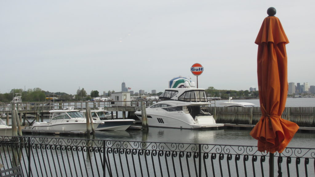 The view of Boston and the Neponset River at the East Boston Savings Bank Business Breakfast, which was held at The Venezia Restaurant. (Photo by Rick Winterson)