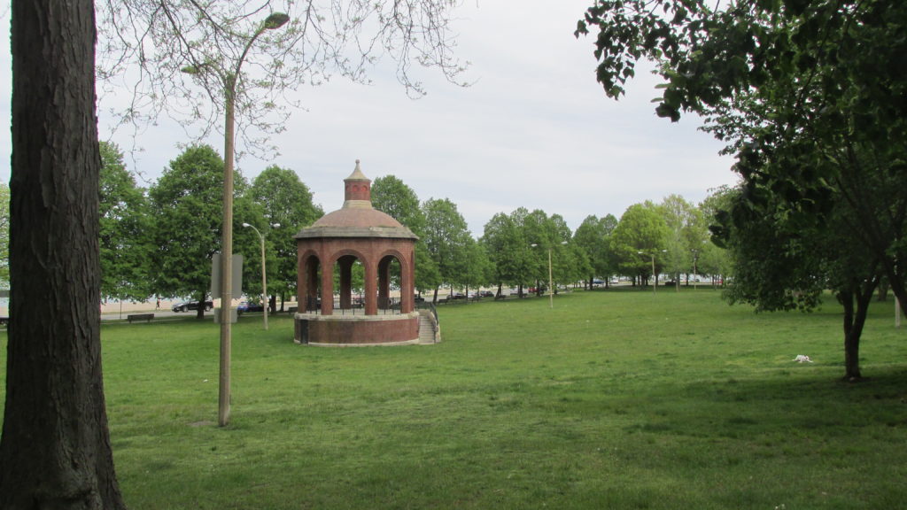 It’s a change of venue for the South Boston Collaborative Center’s awards night on June 9. The event will be at Marine Park, also called Farragut Park (or just simply “the bandstand”). (Photo by Rick Winterson)