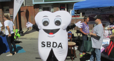 That’s a guest tooth courtesy of the South Boston Dental Association.