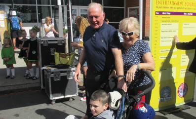 Faithful Festival goers – Ray and Cathy Flynn, with grandson Braeden.
