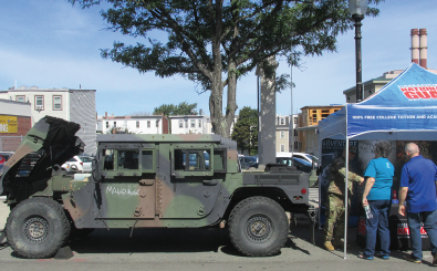 The National Guard display at the 2016 Street Festival.