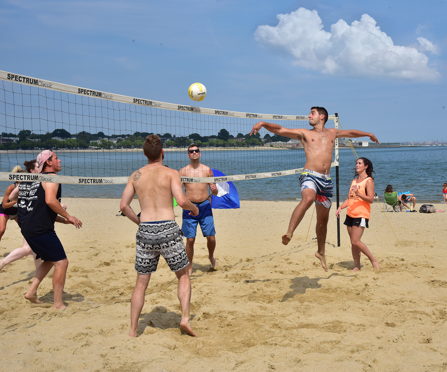 Volley Ball Tournament Heats Up on Carson Beach
